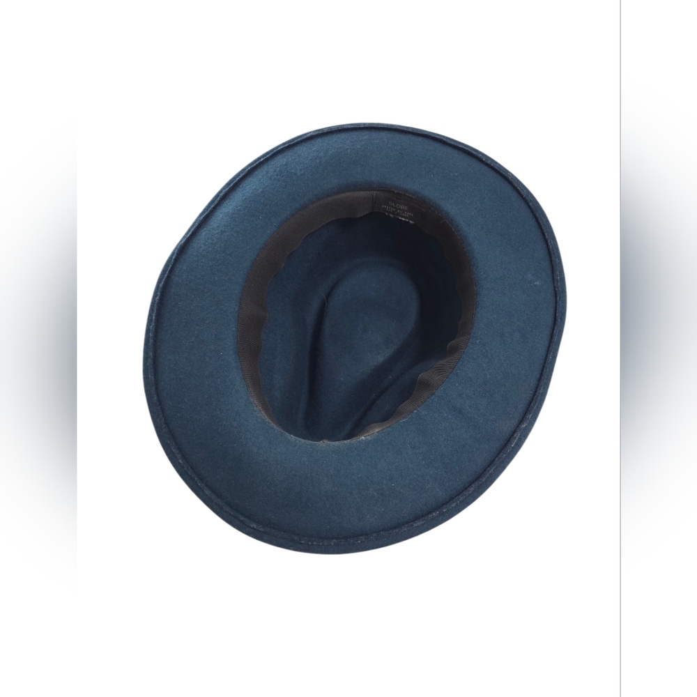 Stylish Teal Felt Fedora Hat - Picture 5 of 8